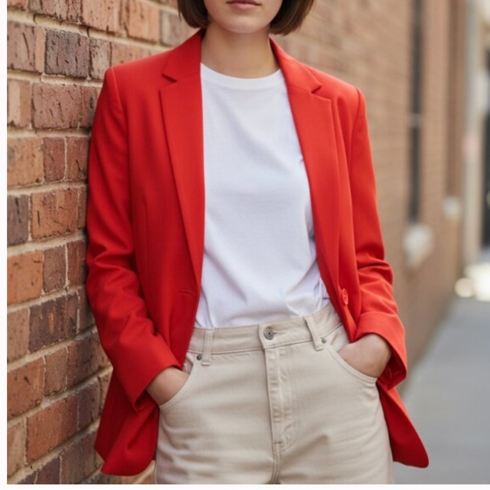 Max Studio Vibrant Red Blazer!!